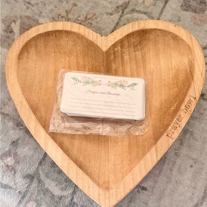 Heart-Shaped Wooden Prayer Bowl